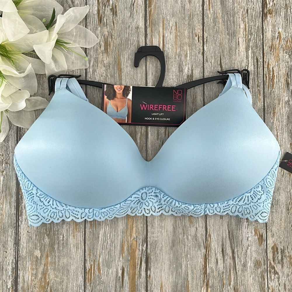 Women's Light Lift Wirefree Lace Bra, Size XL